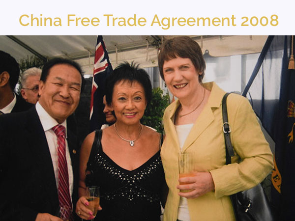 NZ China Free-Trade Agreement 2008 Beijing.