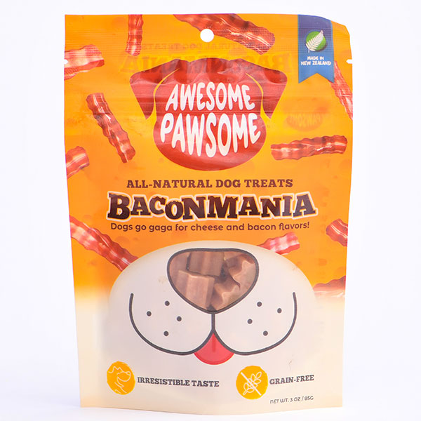 Awesome Pawsome baconmania dog treats NZ